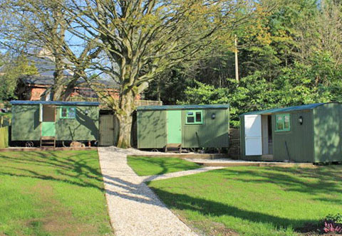 Shepherds hut outside