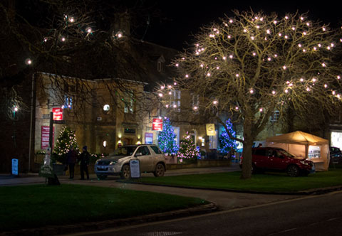 Late Night Christmas Shopping in Broadway